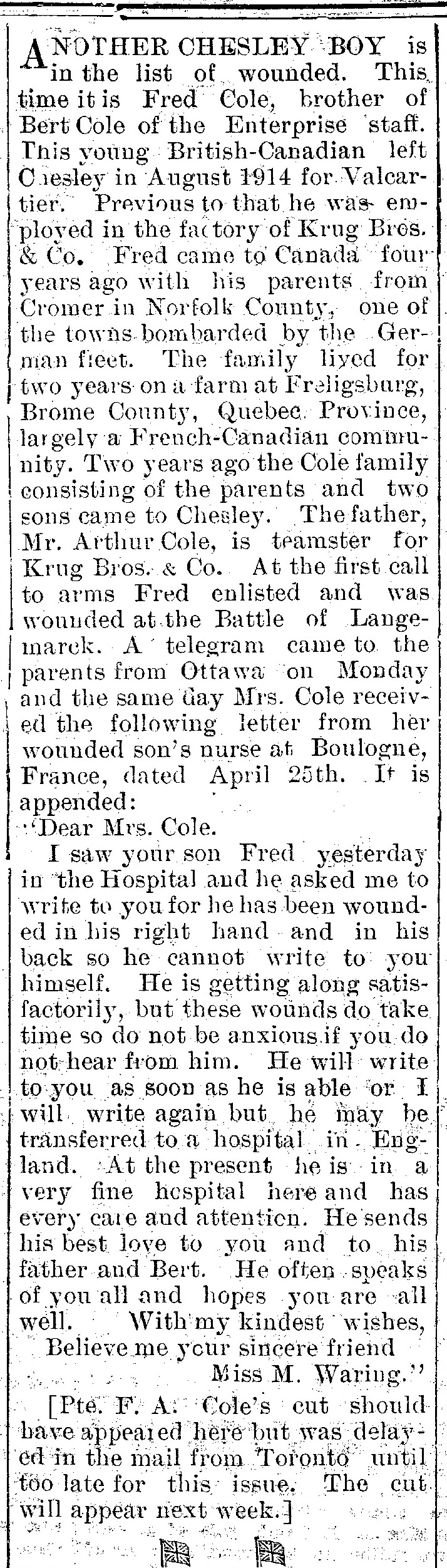 The Chesley Enterprise, May 13, 1915